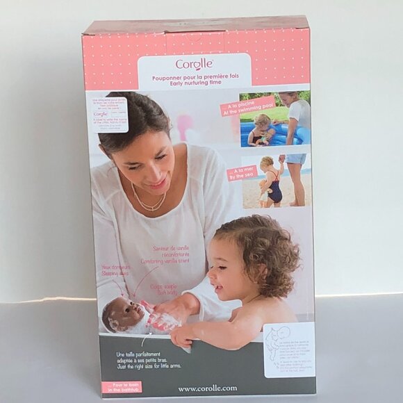 Corolle Bath Baby Alyzee Black Doll w/Little Whale Bbath Toy 12"-30cm New in Box - Picture 9 of 16